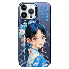 For iPhone 13 Pro Max Chinese Ancient Style Electroplated Lens Ring PC Hybrid TPU Phone Case(Purple Background Girl) For iPhone 13 Pro Max Chinese Ancient Style Electroplated Lens Ring PC Hybrid TPU Phone Case(Purple Background Girl)