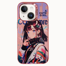 For iPhone 13 Chinese Ancient Style Electroplated Lens Ring PC Hybrid TPU Phone Case(Black Style Girl) For iPhone 13 Chinese Ancient Style Electroplated Lens Ring PC Hybrid TPU Phone Case(Black Style Girl)