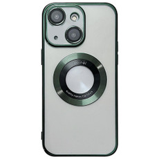 For iPhone 13 Magsafe Electroplating TPU Phone Case(Green)