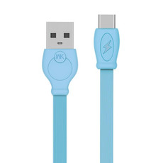 WK WDC-023a 2.4A Type-C / USB-C Fast Charging Data Cable, Length: 1m(Blue)