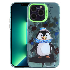 For iPhone 13 Pro Max Animal Pattern PC Phone Case(Penguin) For iPhone 13 Pro Max Animal Pattern PC Phone Case(Penguin)