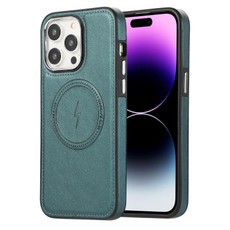 For iPhone 14 Pro Side Leather Magsafe Phone Case(Green) For iPhone 14 Pro Side Leather Magsafe Phone Case(Green)