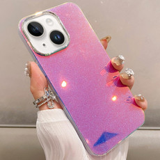 For iPhone 14 Mirror Glitter IMD Phone Case(Pink)