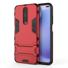 For Xiaomi Redmi K30 Shockproof PC + TPU Protective Case with Invisible Holder(Red) For Xiaomi Redmi K30 Shockproof PC + TPU Protective Case with Invisible Holder(Red)