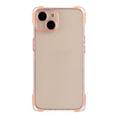 For iPhone 15 Plus Four-corner Shockproof TPU Phone Case(Pink)