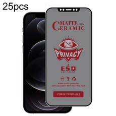 For iPhone 12 / 12 Pro 25pcs Full Coverage Privacy Ceramic Film