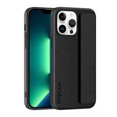 For iPhone 13 Pro Max Skin Elastic Wrist Grip Back Cover Phone Case(Black) For iPhone 13 Pro Max Skin Elastic Wrist Grip Back Cover Phone Case(Black)
