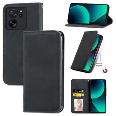 For Xiaomi 13T / 13T Pro Retro Skin Feel Magnetic Flip Leather Phone Case(Black) For Xiaomi 13T / 13T Pro Retro Skin Feel Magnetic Flip Leather Phone Case(Black)