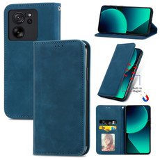 For Xiaomi 13T / 13T Pro Retro Skin Feel Magnetic Flip Leather Phone Case(Blue) For Xiaomi 13T / 13T Pro Retro Skin Feel Magnetic Flip Leather Phone Case(Blue)