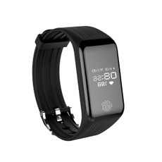 TLW B3 Fitness Tracker 0.66 inch OLED Screen Wristband Smart Bracelet, IP67 Waterproof, Support Sports Mode / Continuous Heart Rate Monitor / Sleep Monitor / Information Reminder(Black)
