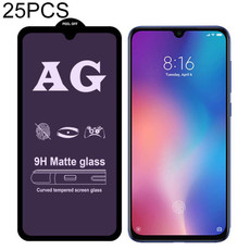 25 PCS AG Matte Anti Blue Light Full Cover Tempered Glass For Xiaomi Mi CC9