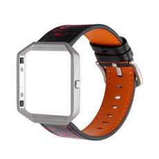 For Fitbit Blaze Men Customized Watch Band Watch Band(Black Rose)