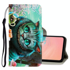 For Galaxy S20 Ultra 3D Colored Drawing Horizontal Flip PU Leather Case with Holder & Card Slots & Wallet(Green Eyes)