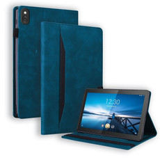 For Lenovo M10 FHD REL TB-X605FC / TB-X605LC Business Shockproof Horizontal Flip Leather Case with Holder & Card Slots & Photo Frame & Pen Slot & Sleep / Wake-up Function(Blue)