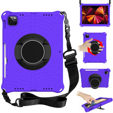 Spider King EVA Protective Tablet Case with Adjustable Shoulder Strap & Holder & Pen Slot For iPad Pro 11 2022 / 2021 & 2020 & 2018 /  Air 2020 / Air 2022 10.9(Purple)