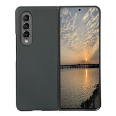 For Samsung Galaxy Z Fold3 5G Lambskin Texture Shockproof Protective Leather Case(Green)