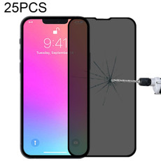 For iPhone 13 / 13 Pro 25pcs Anti-peeping Plasma Oil Coated High Aluminum Wear-resistant Tempered Glass Film