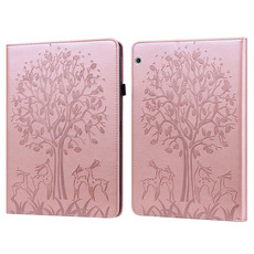 For Huawei MediaPad T3 10 Tree & Deer Pattern Pressed Printing Horizontal Flip PU Leather Case with Holder & Card Slots(Pink) For Huawei MediaPad T3 10 Tree & Deer Pattern Pressed Printing Horizontal Flip PU Leather Case with Holder & Card Slots(Pink)