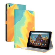 For Amazon Fire HD 10 2019 / 2017 Watercolor Pattern Skin Feel Magnetic Horizontal Flip PU Leather Case with Holder & Card Slots & Photo Frame & Sleep / Wake-up Function(Autumn Leaves)