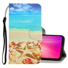 For Xiaomi Redmi Note 8T 3D Colored Drawing Horizontal Flip PU Leather Case with Holder & Card Slots & Wallet(Pentagram)