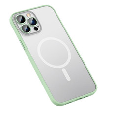 For iPhone 12 Pro Max MagSafe Matte Phone Case(Green)