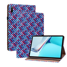 For Huawei MatePad 11 2021 Color Weave Leather Tablet Case with Holder(Blue) For Huawei MatePad 11 2021 Color Weave Leather Tablet Case with Holder(Blue)