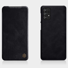 For Samsung Galaxy A33 5G NILLKIN QIN Series Crazy Horse Texture Leather Phone Case(Black)