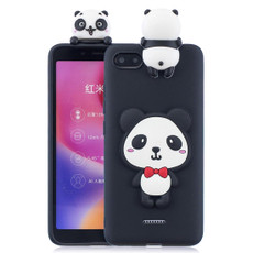 For Xiaomi Redmi 6A 3D Cartoon Pattern Shockproof TPU Protective Case(Red Bow Panda)