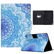 For Amazon Kindle Fire HD 8 2020 Electric Pressed TPU Leather Tablet Case(Green Flower)