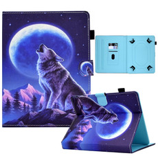 For 7 inch Tablet Sewing Pen Slot Leather Tablet Case(Night Wolf) For 7 inch Tablet Sewing Pen Slot Leather Tablet Case(Night Wolf)