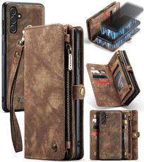 For Samsung Galaxy A13 5G CaseMe-008 Detachable Multifunctional Horizontal Flip Leather Case(Brown)