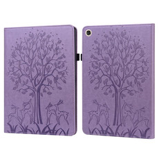 For Huawei MatePad T 10s 10.1 inch / T 10 9.7 inch Tree & Deer Pattern Pressed Printing Leather Tablet Case(Purple) For Huawei MatePad T 10s 10.1 inch / T 10 9.7 inch Tree & Deer Pattern Pressed Printing Leather Tablet Case(Purple)