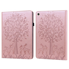 For Huawei MatePad T 10s 10.1 inch / T 10 9.7 inch Tree & Deer Pattern Pressed Printing Leather Tablet Case(Pink) For Huawei MatePad T 10s 10.1 inch / T 10 9.7 inch Tree & Deer Pattern Pressed Printing Leather Tablet Case(Pink)