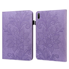 Lace Flower Embossing Pattern Leather Tablet Case For Huawei MatePad 11 2021(Purple) Lace Flower Embossing Pattern Leather Tablet Case For Huawei MatePad 11 2021(Purple)