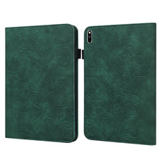 Lace Flower Embossing Pattern Leather Tablet Case For Huawei MatePad Pro 10.8 2021 / 2019(Green) Lace Flower Embossing Pattern Leather Tablet Case For Huawei MatePad Pro 10.8 2021 / 2019(Green)