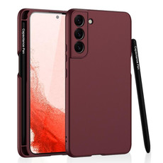 For Samsung Galaxy S22+ 5G GKK Ultra-thin Skin Feel Phone Case with Side Pen Slot & Stylus(Red)