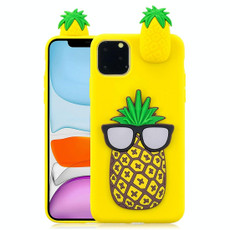 For iPhone 11 3D Cartoon Pattern Shockproof TPU Protective Case(Big Pineapple)