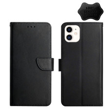 For iPhone 11 Genuine Leather Fingerprint-proof Horizontal Flip Phone Case (Black) For iPhone 11 Genuine Leather Fingerprint-proof Horizontal Flip Phone Case (Black)