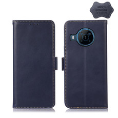 For Nokia X100 Crazy Horse Top Layer Cowhide Leather Phone Case(Blue)