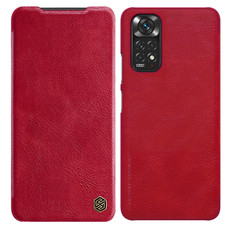 For Xiaomi Redmi Note 11S NILLKIN QIN Series Crazy Horse Texture Leather Case(Red)