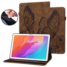 For Huawei MatePad T 10s Big Butterfly Embossed Leather Tablet Case(Brown) For Huawei MatePad T 10s Big Butterfly Embossed Leather Tablet Case(Brown)