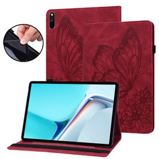 For Huawei MatePad 11 2021 Big Butterfly Embossed Leather Tablet Case(Red) For Huawei MatePad 11 2021 Big Butterfly Embossed Leather Tablet Case(Red)