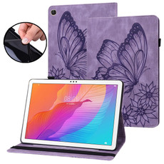 For Huawei MatePad T 10s Big Butterfly Embossed Leather Tablet Case(Purple) For Huawei MatePad T 10s Big Butterfly Embossed Leather Tablet Case(Purple)