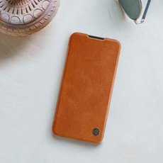For Galaxy A01 NILLKIN QIN Series Crazy Horse Texture Horizontal Flip Leather Case with Card Slot(Brown)