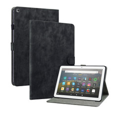 For Amazon Fire HD 8 2015/2016/2017/2018 Tiger Pattern PU Tablet Case(Black)