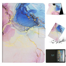 For Amazon Kindle HD 8 2020 Marble Pattern Smart Leather Tablet Case(Pink Blue) For Amazon Kindle HD 8 2020 Marble Pattern Smart Leather Tablet Case(Pink Blue)