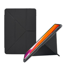 For Realme Pad Mini 8.7 Acrylic 2 in 1 Y-fold Smart Leather Tablet Case(Black)