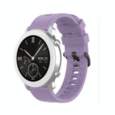 For Amazfit GTR Silicone Smart Watch Watch Band, Size:22mm(Light Purple)