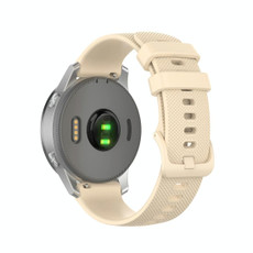 For Garmin Silicone Smart Watch Watch Band, Size:18mm Universal(Cream Color)