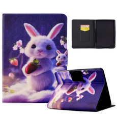 For Amazon Kindle Paperwhite 5 2021 Electric Pressed TPU Smart Leather Tablet Case(Strawberry Bunny)